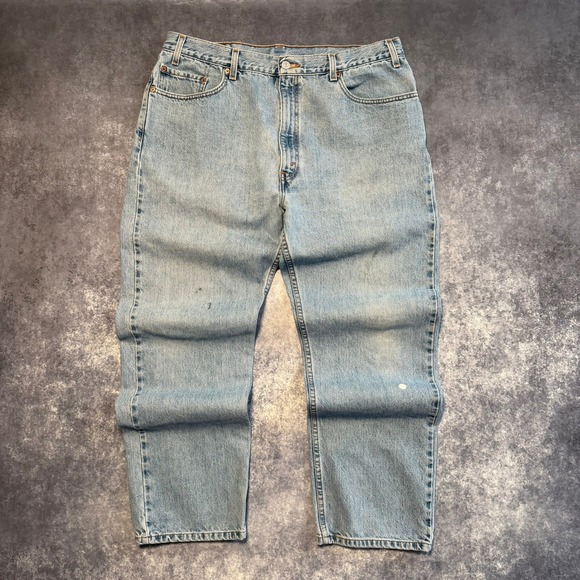 Levi's Other - VTG Levis 505 Regular Fit Straight Leg Jeans Mens 40x30 Light Wash Blue Denim